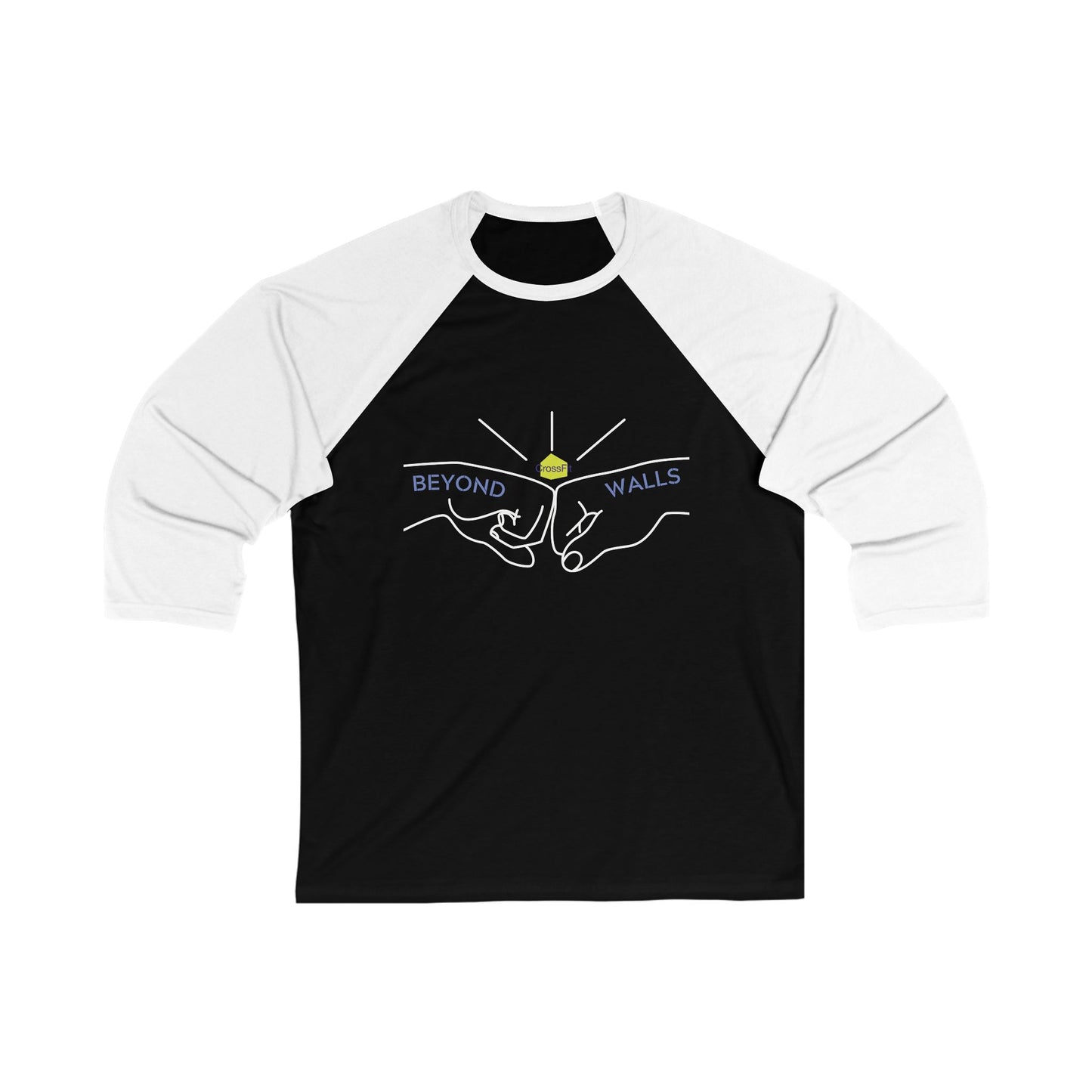 Fist Bump Unisex Quarter Sleeve Baseball Tee