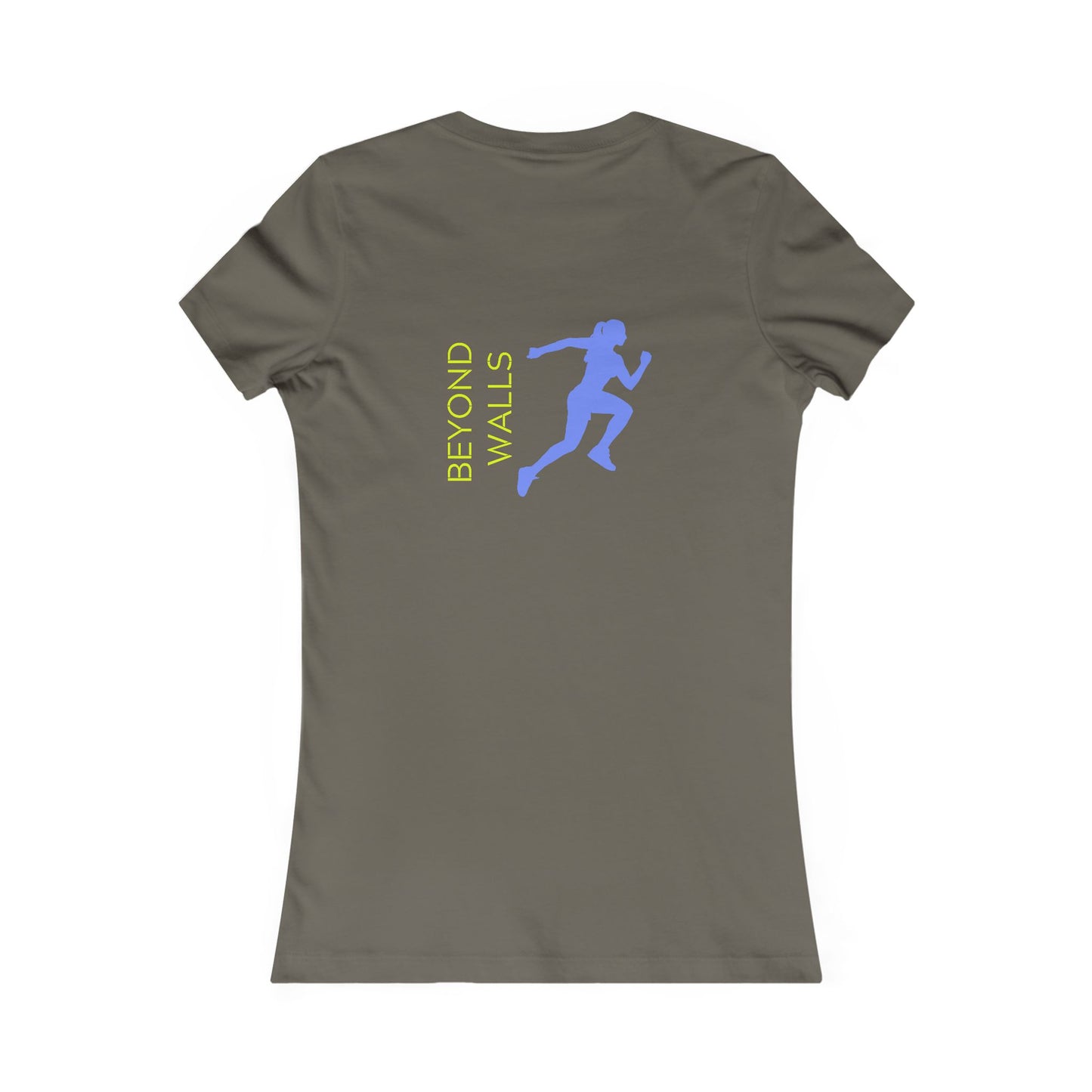 Beyond Walls Motivational Words Women's Fitted Tee