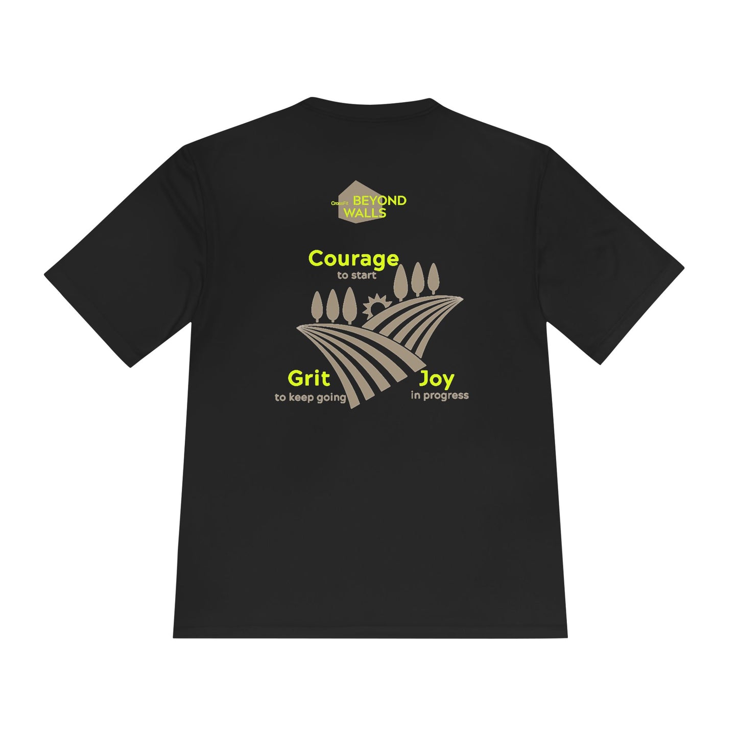 Unisex Moisture-Wicking Tee with Motivational Messages | Fitness, Gym, Sports, Casual Wear, Gift for Active Lifestyles