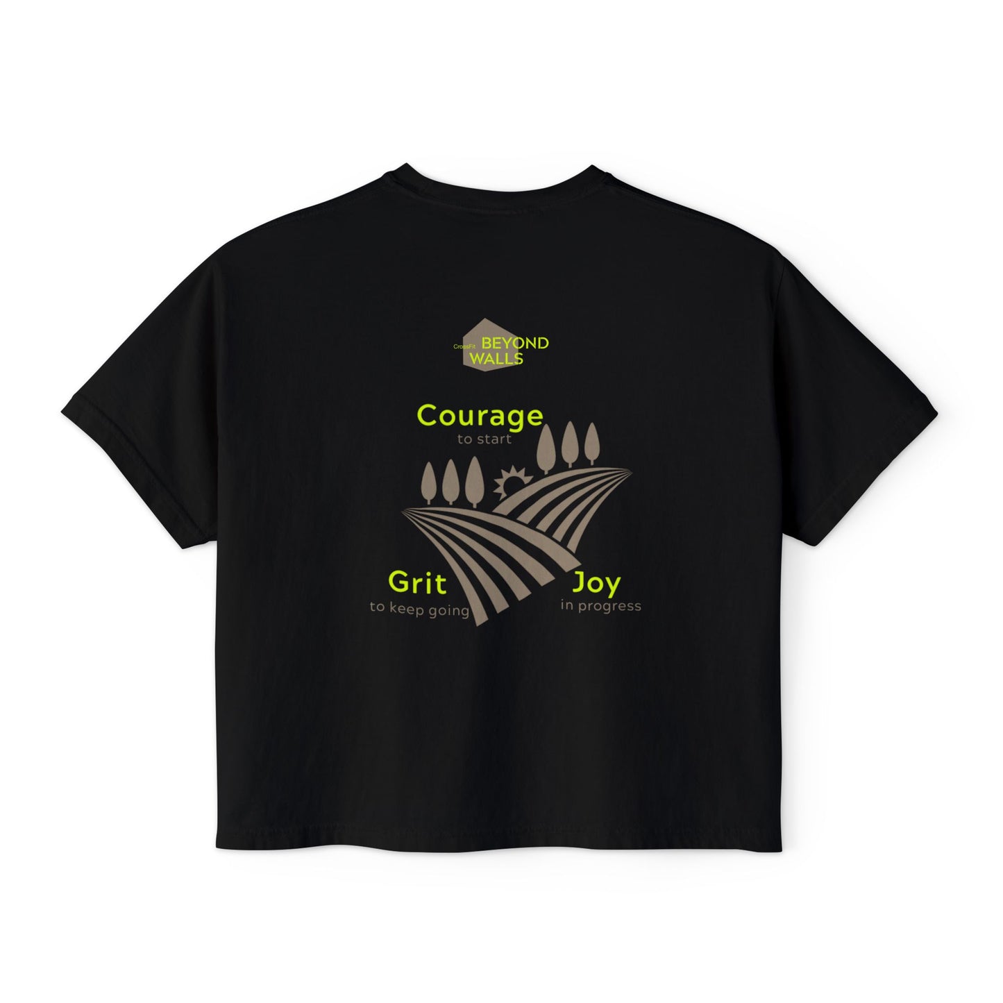 Boxy Graphic Tee - Motivational Workout Shirt, Everyday Comfort Tee, Fitness Gift, Casual Wear, Inspirational Apparel