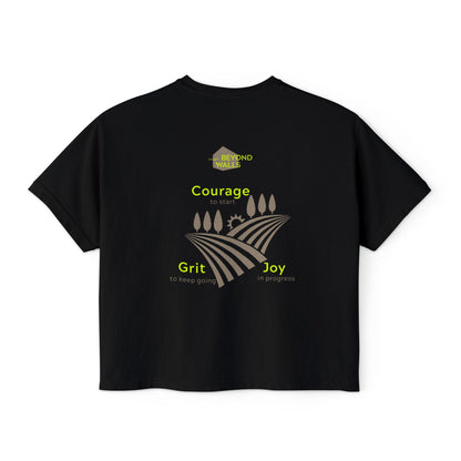 Boxy Graphic Tee - Motivational Workout Shirt, Everyday Comfort Tee, Fitness Gift, Casual Wear, Inspirational Apparel